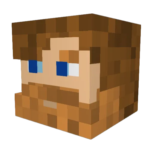 Warboy2k3 Minecraft avatar head, 3D render