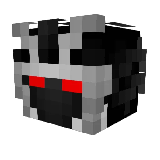 Warbury Minecraft avatar head, 3D render