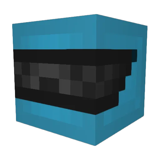 WarcRhymes Minecraft avatar head, 3D render