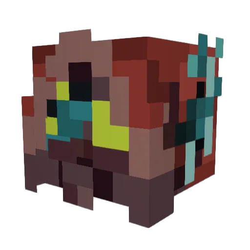 WarcanoIX Minecraft avatar head, 3D render