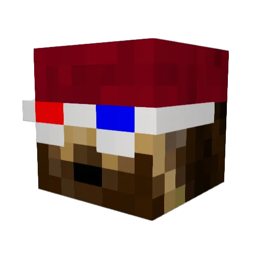 Warchamp66 Minecraft avatar head, 3D render