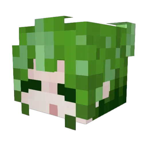 Warcog Minecraft avatar head, 3D render