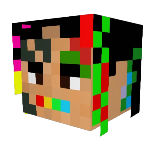 Wardan__ Minecraft avatar head, 3D render
