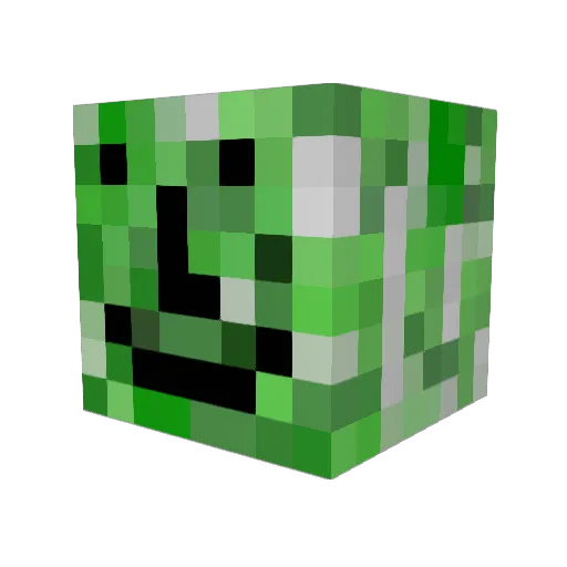 Warden335 Minecraft avatar head, 3D render