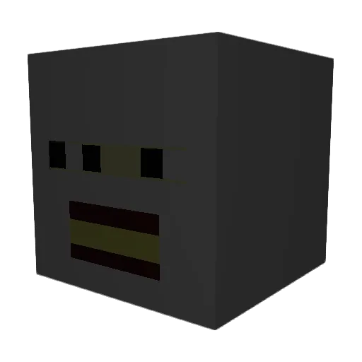 Warden9054 Minecraft avatar head, 3D render
