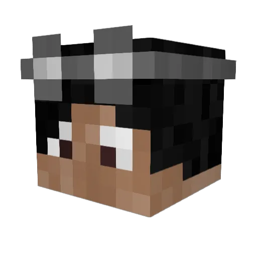 Wardino27 Minecraft avatar head, 3D render
