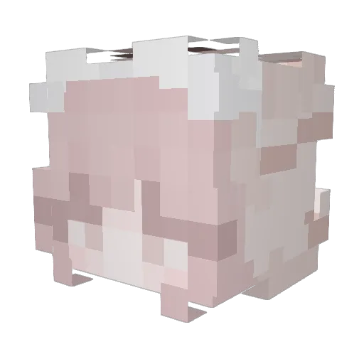 Wardixa Minecraft avatar head, 3D render