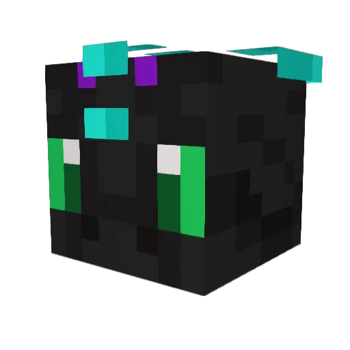 Wardlaster Minecraft avatar head, 3D render