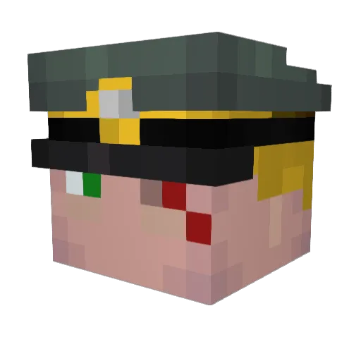 Wardog1980 Minecraft avatar head, 3D render