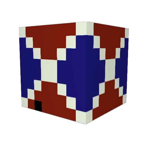 Wardr Minecraft avatar head, 3D render