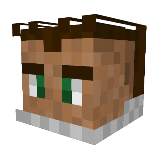 Wardsythe Minecraft avatar head, 3D render