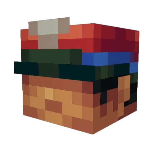 WardyMidway Minecraft avatar head, 3D render