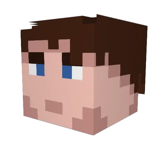 Ware_w0lf Minecraft avatar head, 3D render