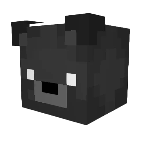 Wareos Minecraft avatar head, 3D render