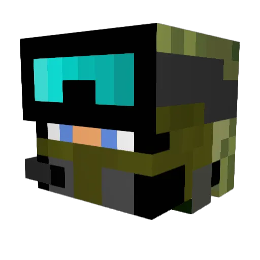 Warfighter510 Minecraft avatar head, 3D render