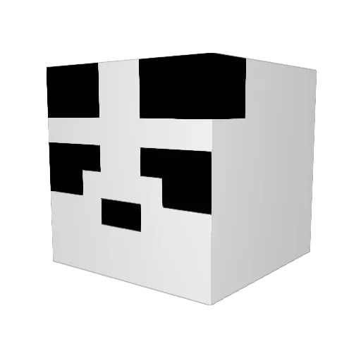 WargTek Minecraft avatar head, 3D render