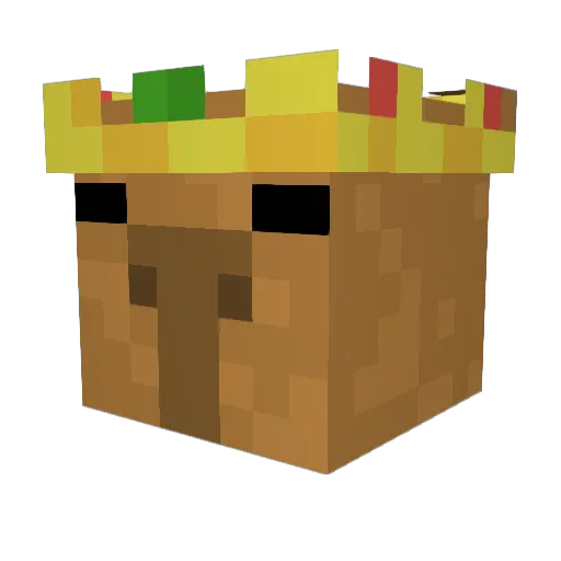 Wargog Minecraft avatar head, 3D render