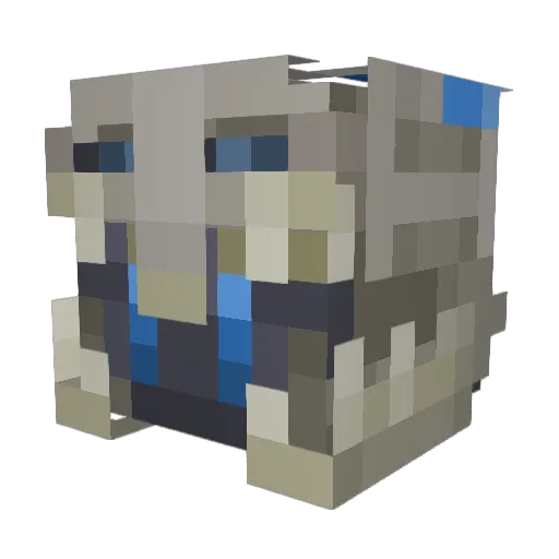 Warhavic Minecraft avatar head, 3D render
