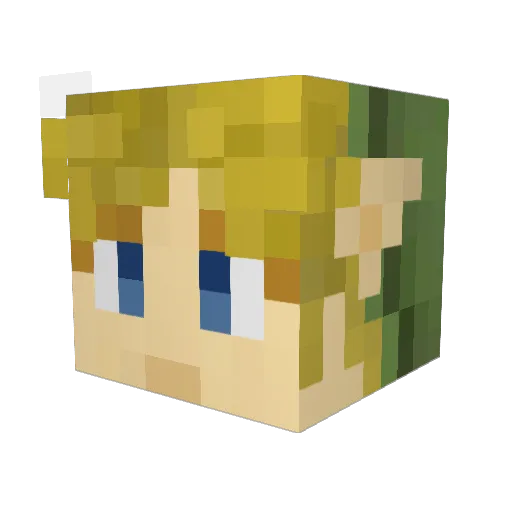 Warhead1988 Minecraft avatar head, 3D render