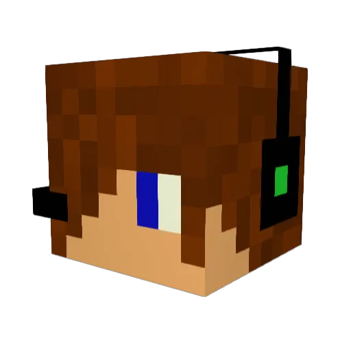 Warhero4 Minecraft avatar head, 3D render