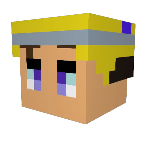 Warhero_3 Minecraft avatar head, 3D render