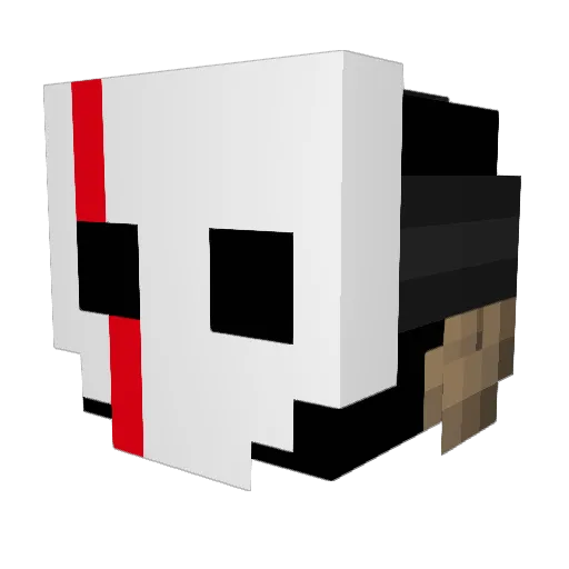 Warilap Minecraft avatar head, 3D render
