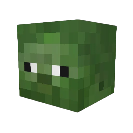 Wario851 Minecraft avatar head, 3D render