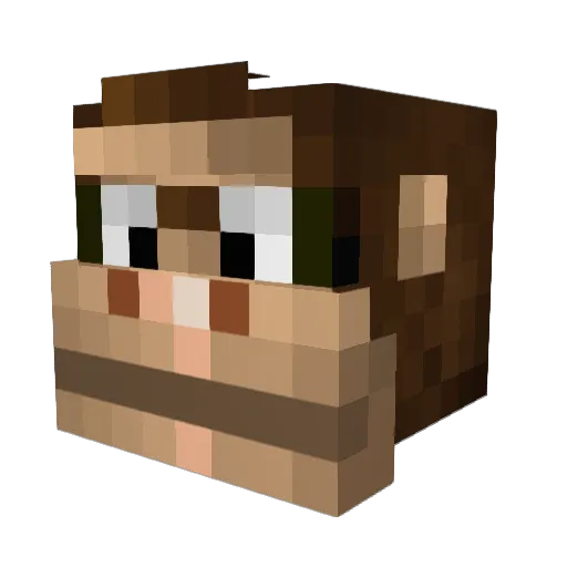 Warlock042 Minecraft avatar head, 3D render