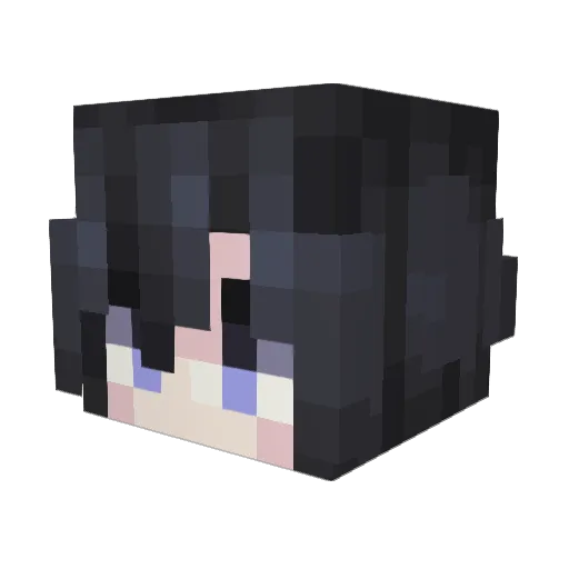 WarlockKae Minecraft avatar head, 3D render