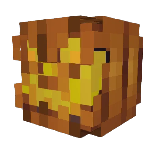 Warlocktopus Minecraft avatar head, 3D render