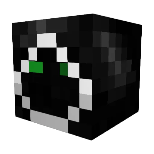 WarlozyCam Minecraft avatar head, 3D render