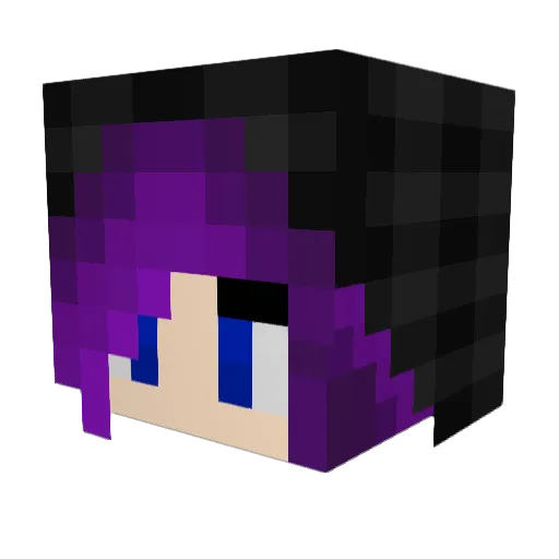 WarlynS Minecraft avatar head, 3D render