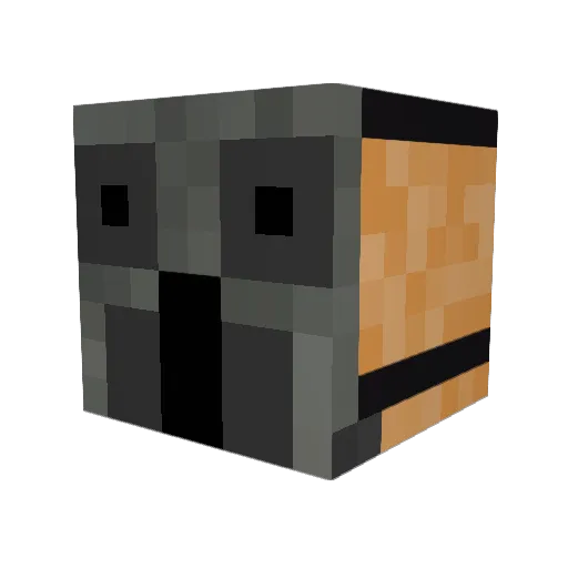 WarmGore Minecraft avatar head, 3D render