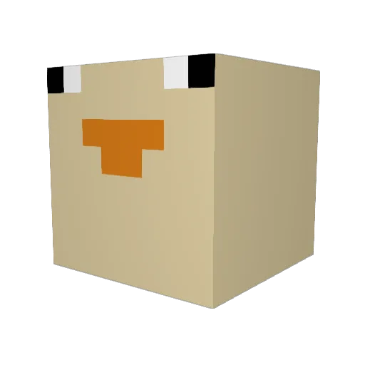 WarmRat690 Minecraft avatar head, 3D render
