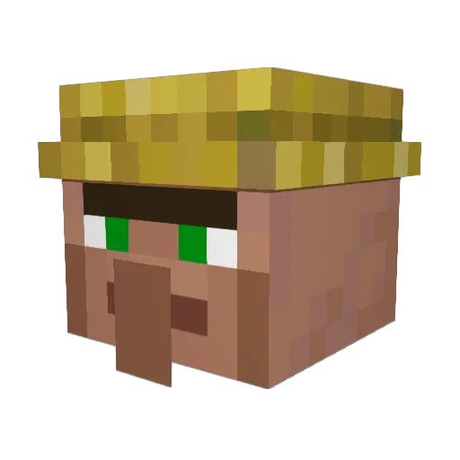 Warm_Pig Minecraft avatar head, 3D render