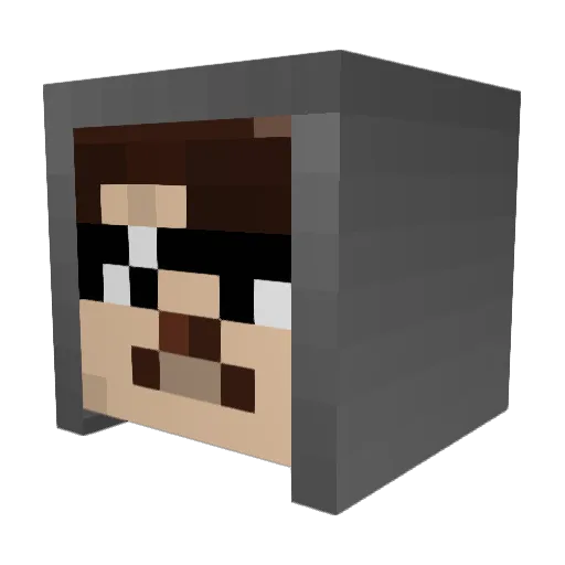 Warmcookies1 Minecraft avatar head, 3D render
