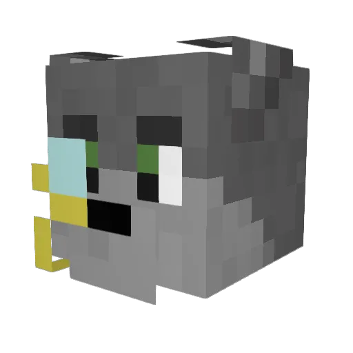 WarmerEistee Minecraft avatar head, 3D render