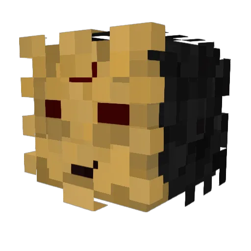 Warmly_Cold Minecraft avatar head, 3D render