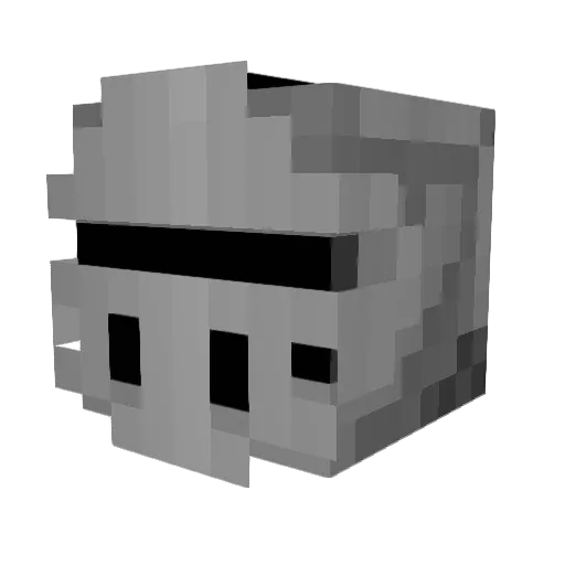 WarmongerIV Minecraft avatar head, 3D render
