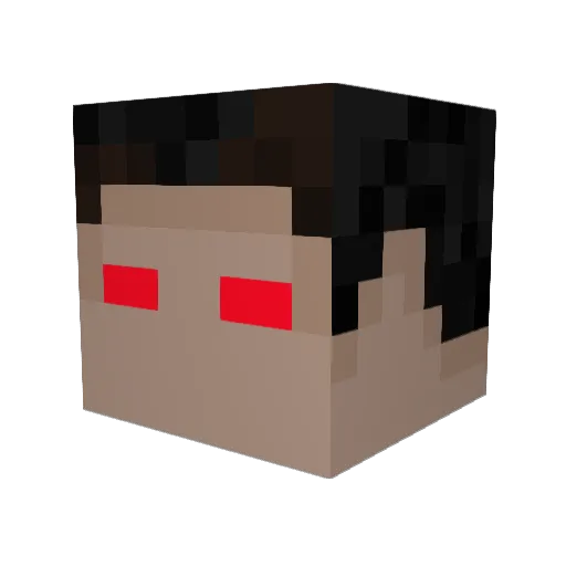 WarmupLegend Minecraft avatar head, 3D render