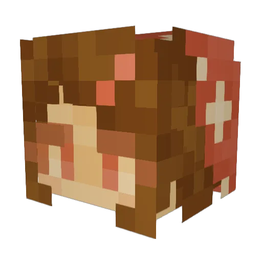 Warney_31 Minecraft avatar head, 3D render