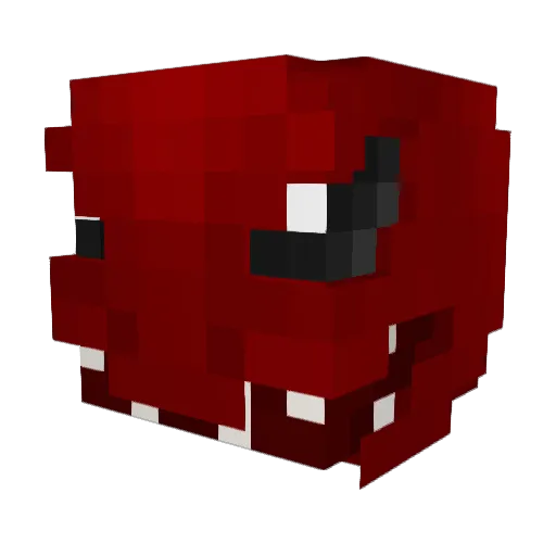 Warno0 Minecraft avatar head, 3D render