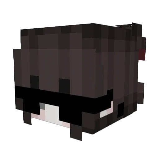 Waroo Minecraft avatar head, 3D render