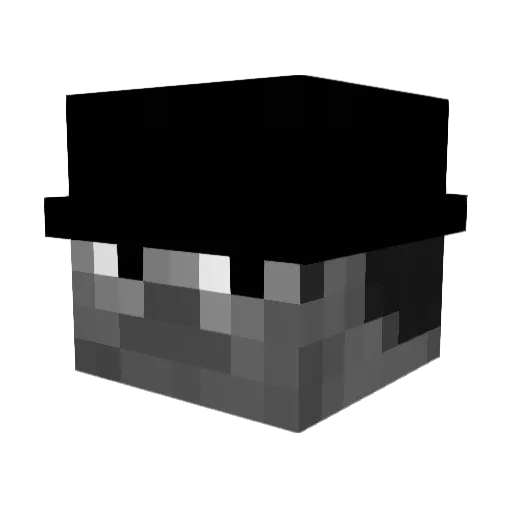Warp_Oreo Minecraft avatar head, 3D render