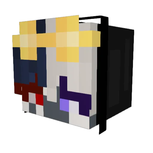 WarpedEndd Minecraft avatar head, 3D render