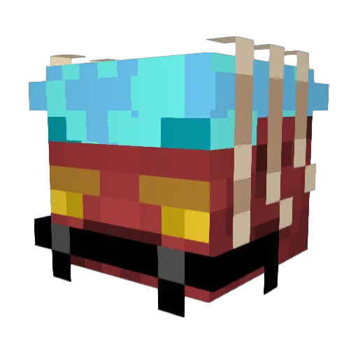 Warpeeed Minecraft avatar head, 3D render