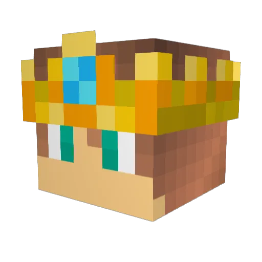 Warpex19 Minecraft avatar head, 3D render