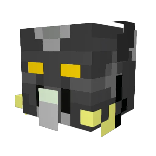 Warphlex Minecraft avatar head, 3D render