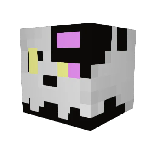 WarpingLight Minecraft avatar head, 3D render