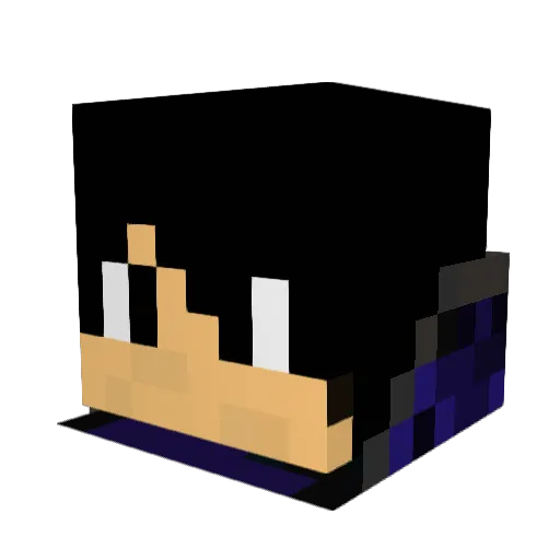 Warpistol Minecraft avatar head, 3D render